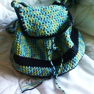 NEW⭐️Drawstring crochet backpack